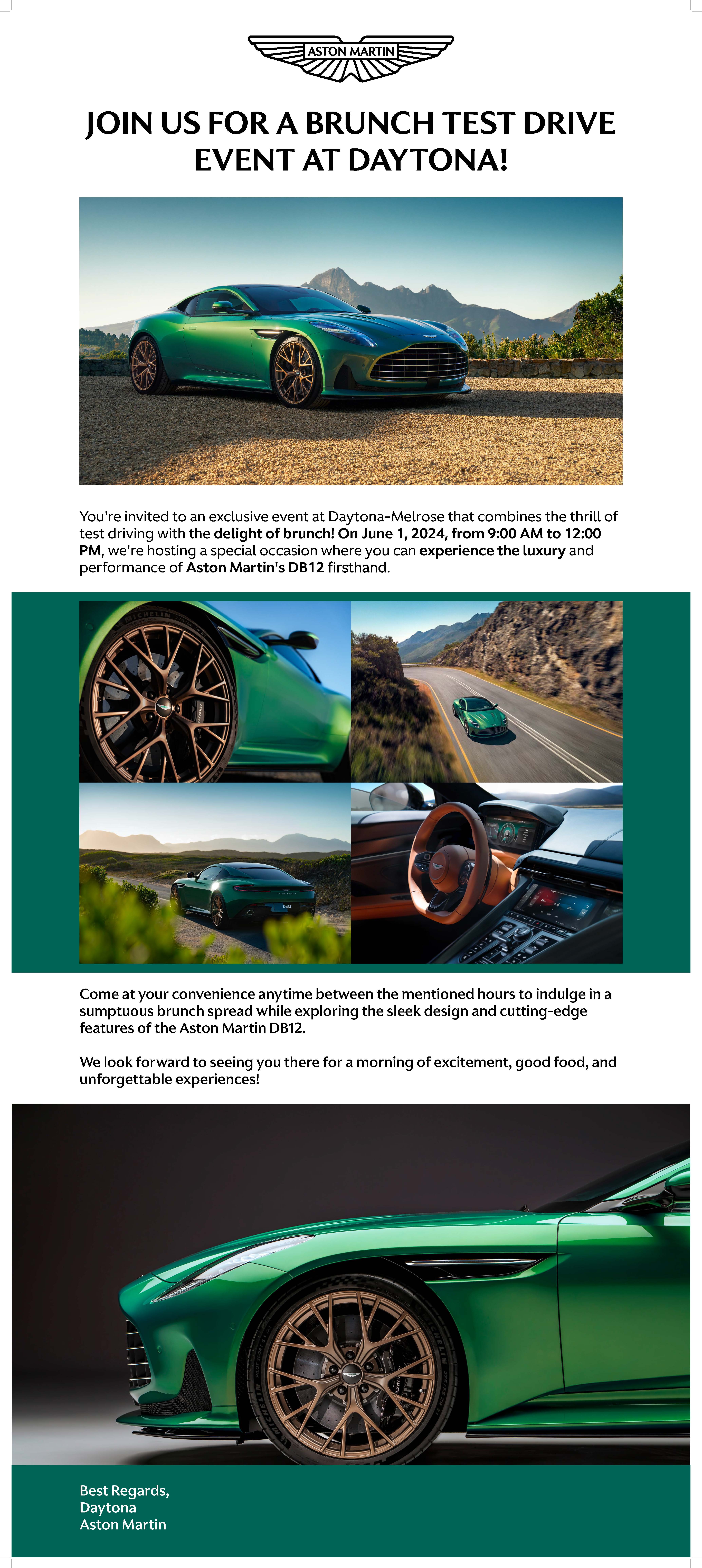 Aston Martin email mailer